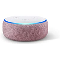 Echo Dot (3.ª generación) - Altavoz inteligente con Alexa- tela de color malva